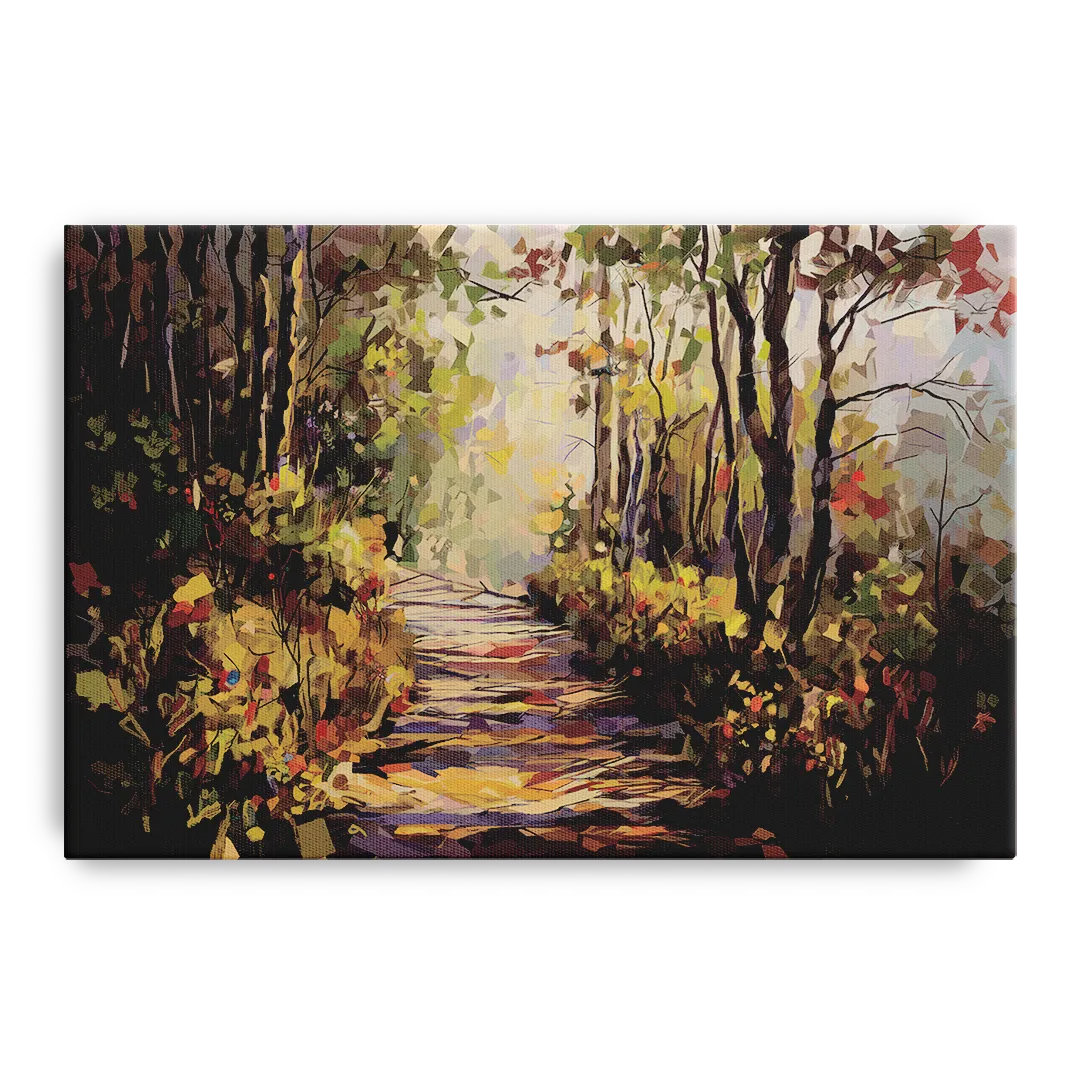 Gatlinburg Trail Through The Forest Front - Canvas Wall Art