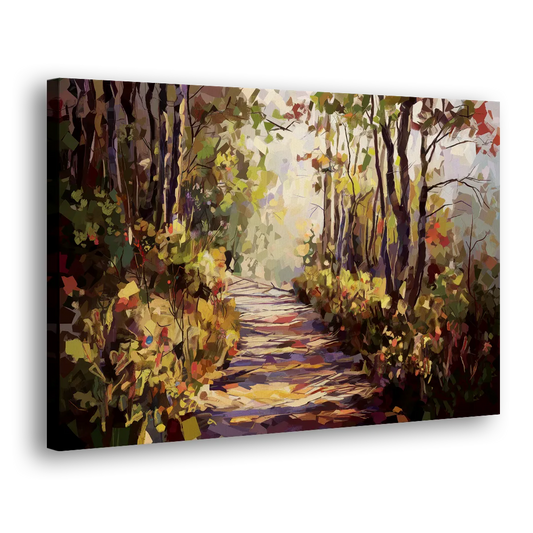 Gatlinburg Trail Through The Forest Side - Canvas Wall Art