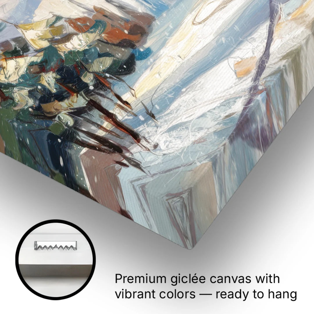 Gatlinburg Winter Wonderland - Canvas Wall Art - Gallery Wrap Corner