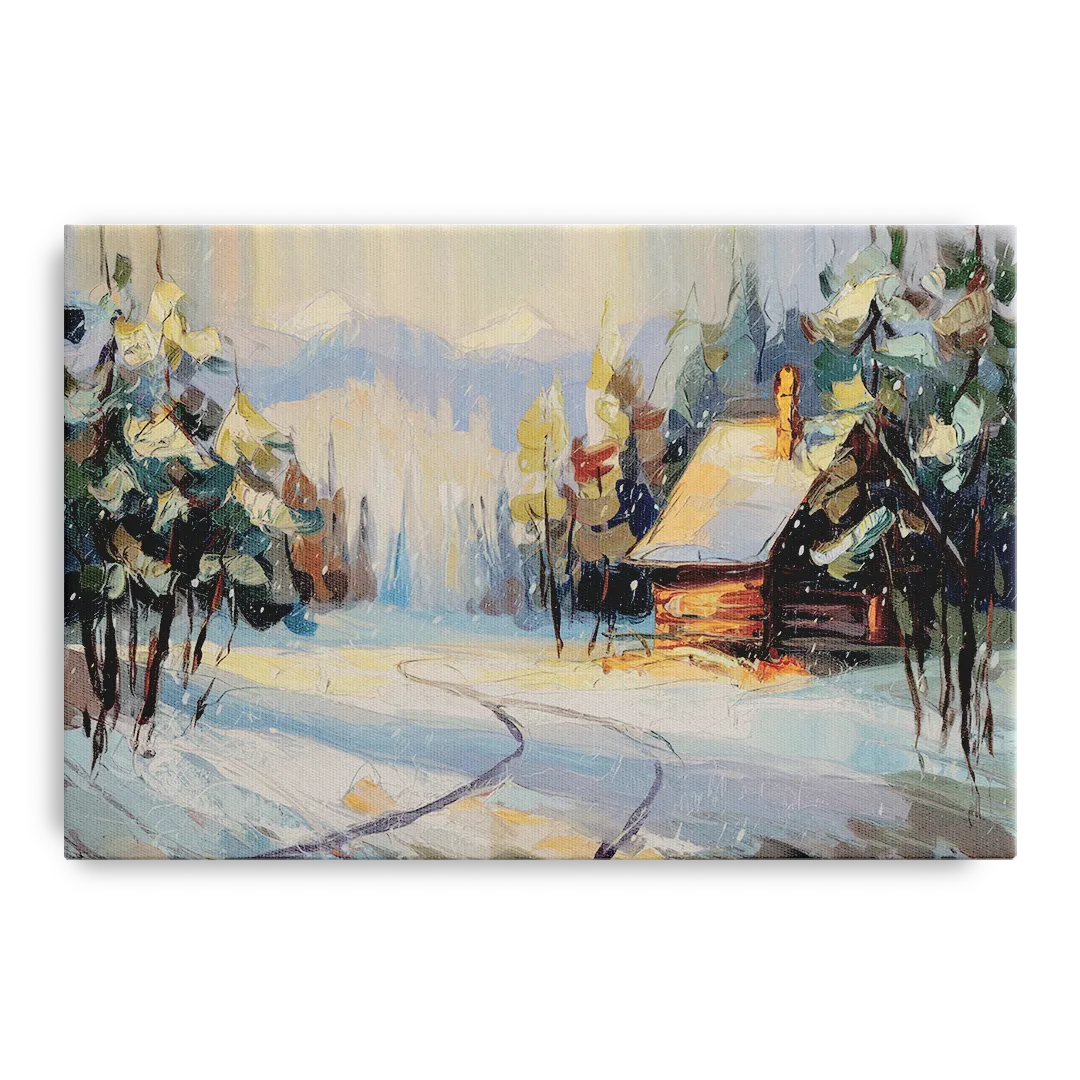 Gatlinburg Winter Wonderland Front - Canvas Wall Art