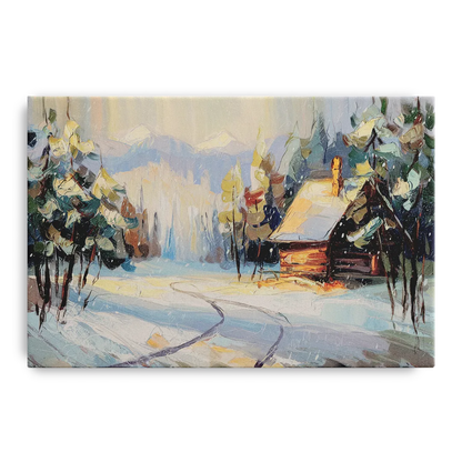 Gatlinburg Winter Wonderland Front - Canvas Wall Art