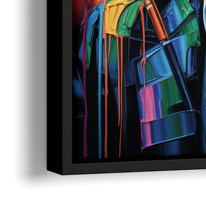 Gatsby Dreams - Close-Up Black Frame Canvas