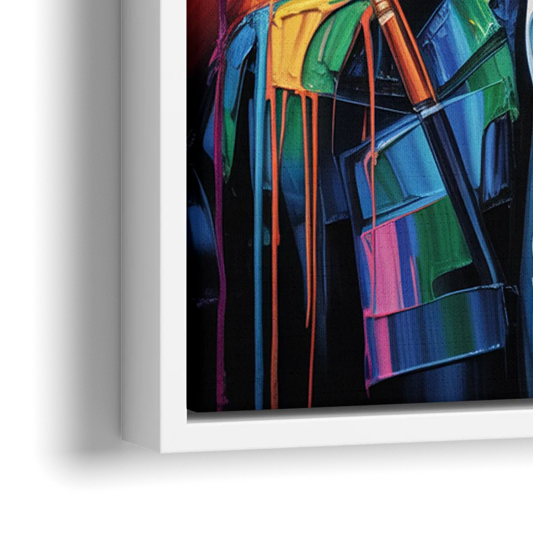 Gatsby Dreams - Close-Up White Frame Canvas