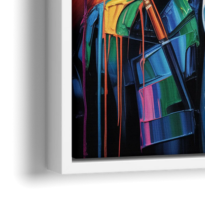 Gatsby Dreams - Close-Up White Frame Canvas