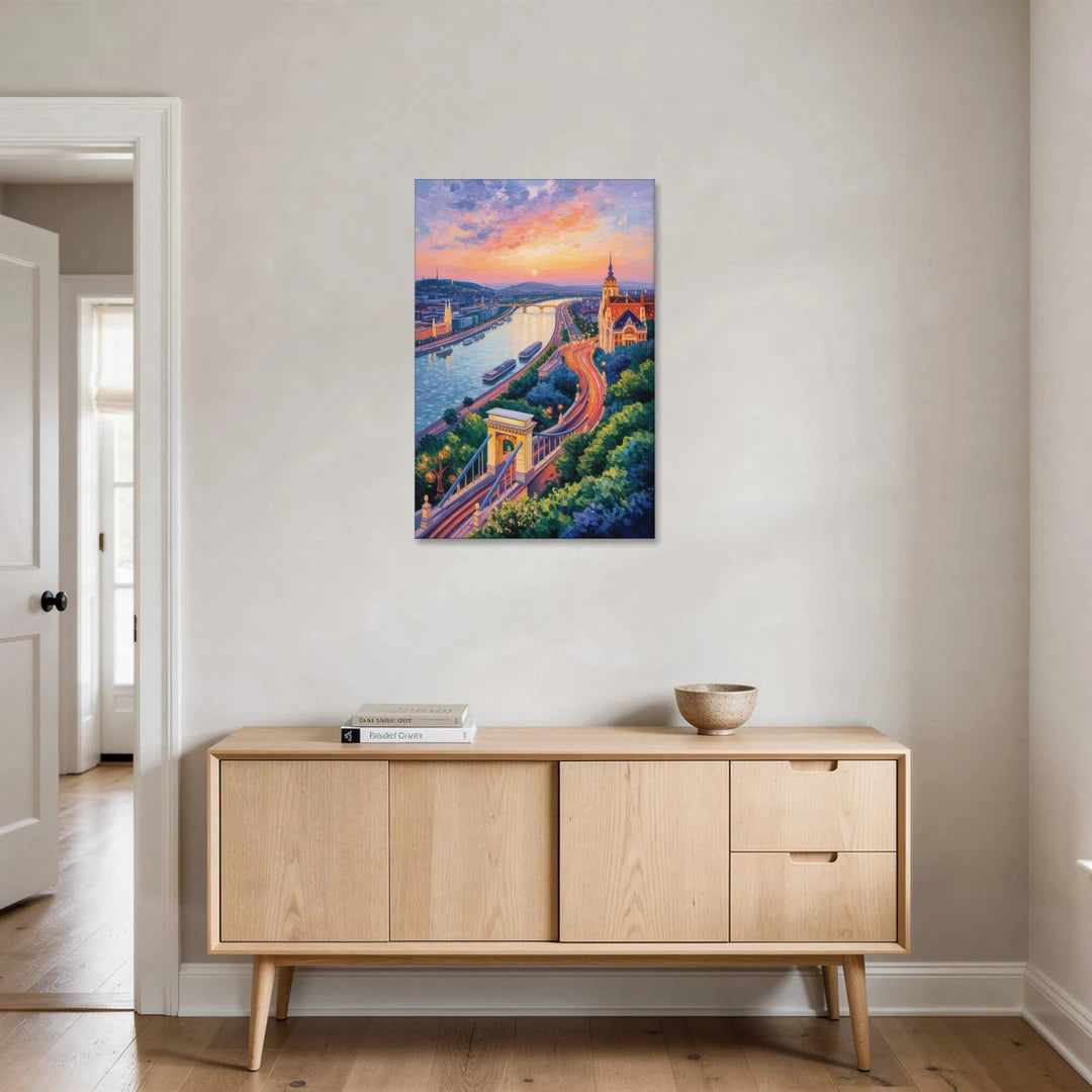 Gellért Hill Sunset - Canvas Wall Art - Coffee Table - 24x36