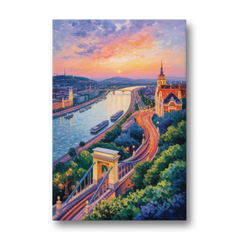 Gellért Hill Sunset - Canvas Wall Art - Front