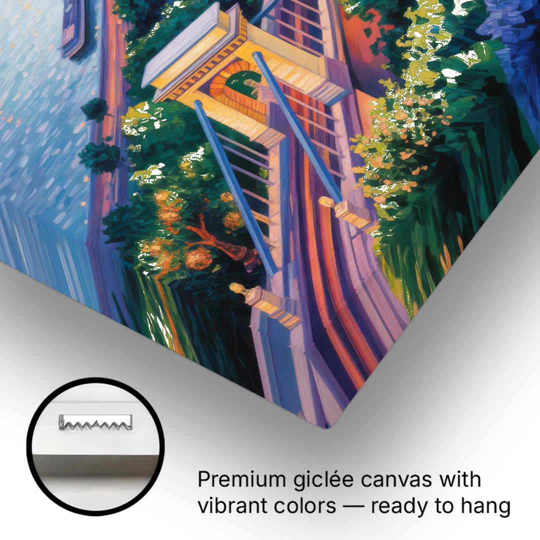 Gellért Hill Sunset - Canvas Wall Art - Gallery Wrap Corner