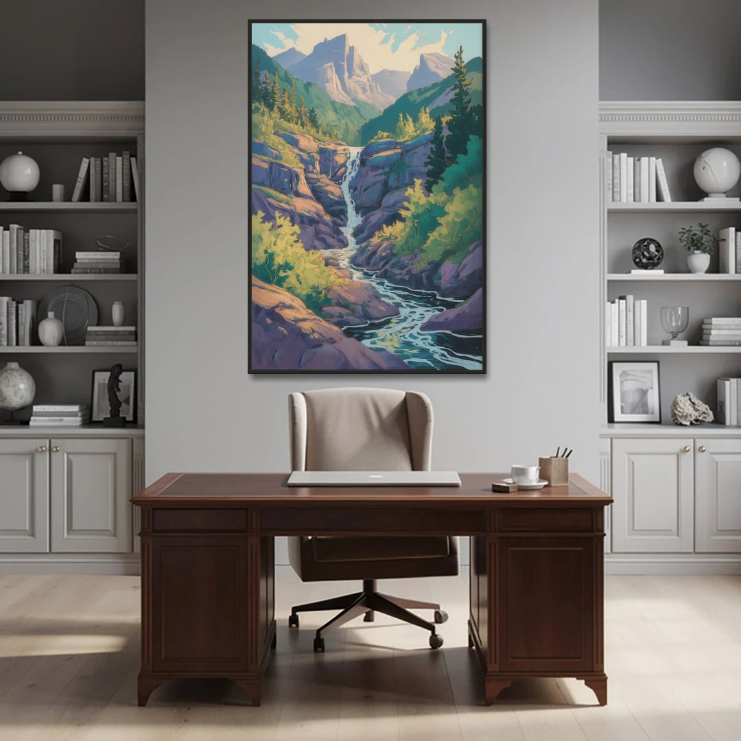 Geological Wonders - Black Framed Canvas Wall Art - Office - 40x60