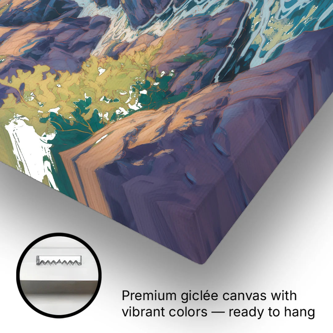Geological Wonders - Canvas Wall Art - Gallery Wrap Corner