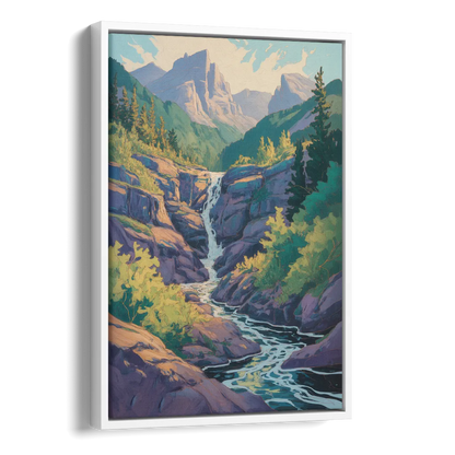 Geological Wonders Side - White Canvas Wall Art