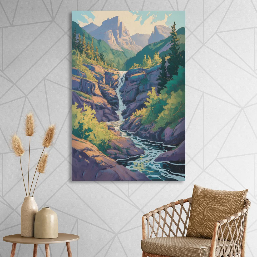 Geological Wonders Living Room - Canvas Wall Art