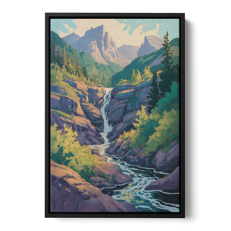 Geological Wonders Front - Black Canvas Wall Art