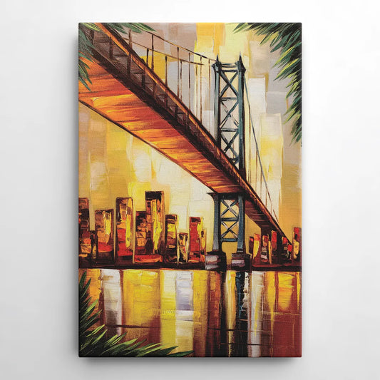George Washington Bridge Scenic - Canvas Wall Art