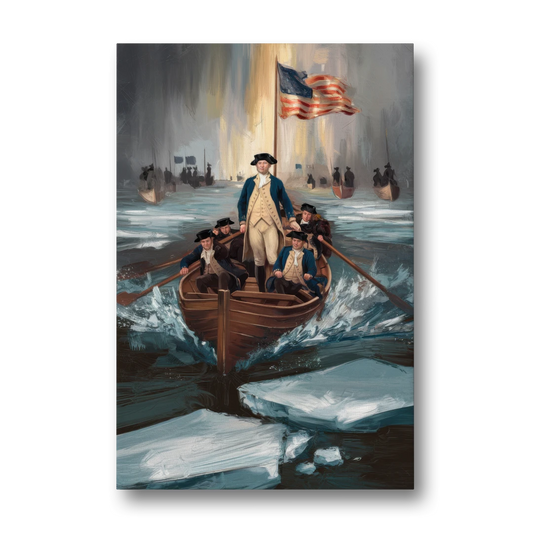 George Washington Crossing Delaware - Canvas Wall Art - Front