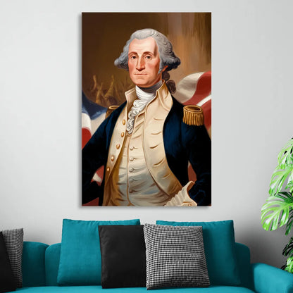 George Washington Legacy Living Room - Canvas Wall Art