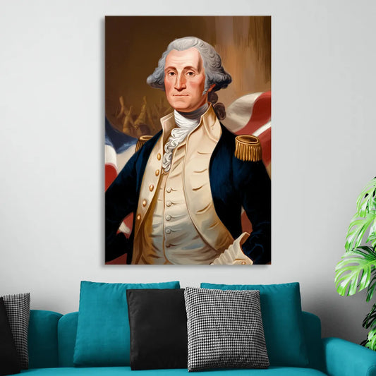 George Washington Legacy Living Room - Canvas Wall Art