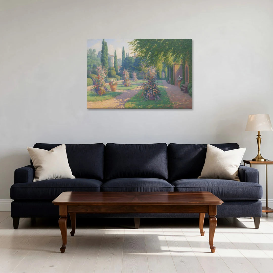 Giardino Giusti Serenity - Canvas Wall Art - Sofa - 36x24
