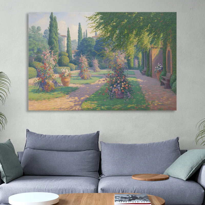 Giardino Giusti Serenity Living Room - Canvas Wall Art