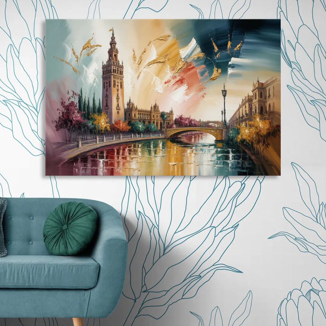 Giralda Grace Living Room - Canvas Wall Art