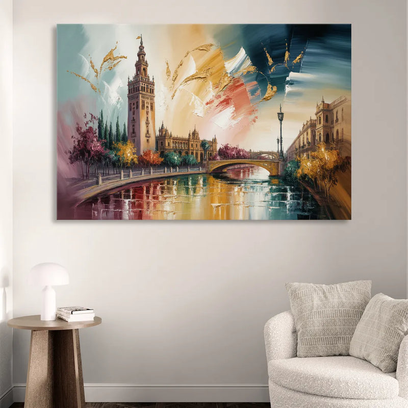 Giralda Grace Sitting Room - Canvas Wall Art