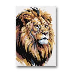 Gleaming Gold Lion - Canvas Wall Art - Front