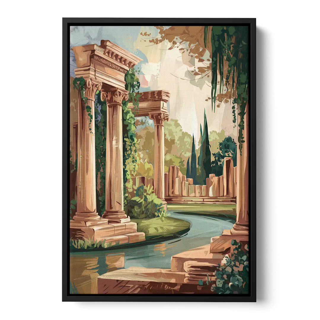 Glendale Artistic Heritage Front - Black Canvas Wall Art