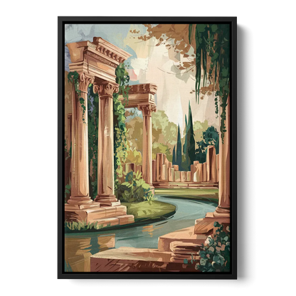 Glendale Artistic Heritage Front - Black Canvas Wall Art