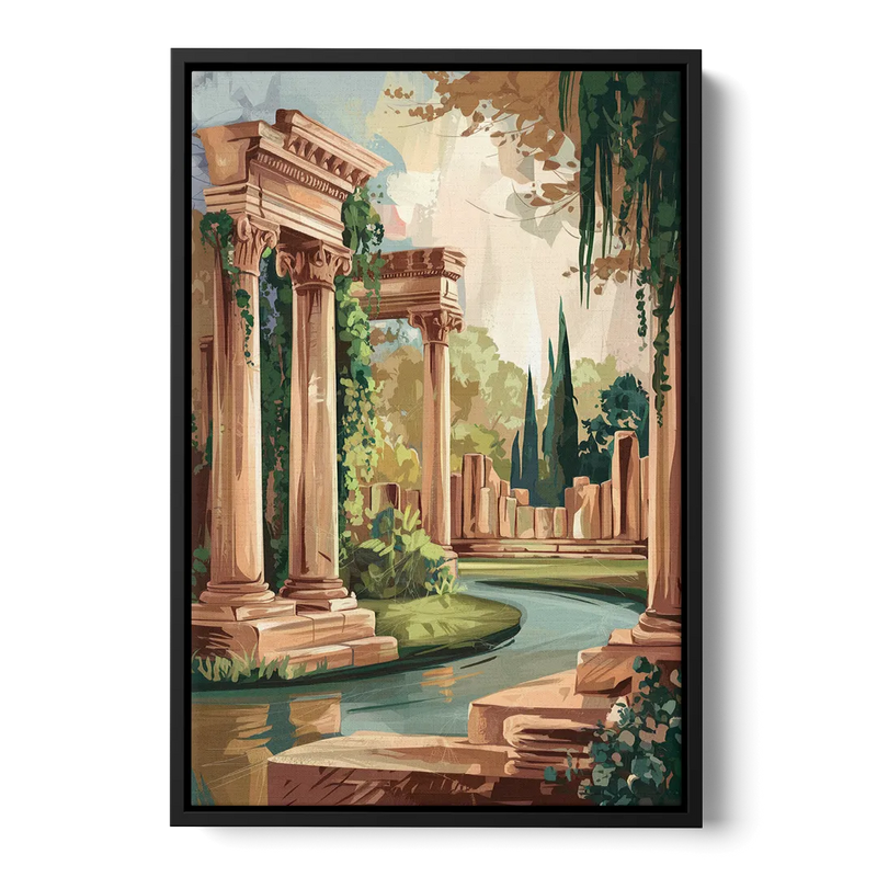 Glendale Artistic Heritage Front - Black Canvas Wall Art