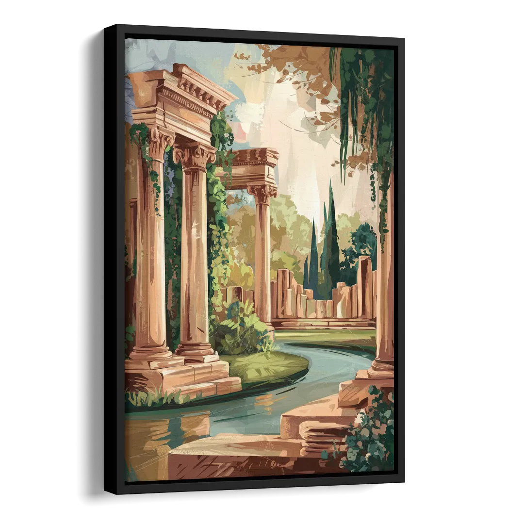 Glendale Artistic Heritage Side - Black Canvas Wall Art