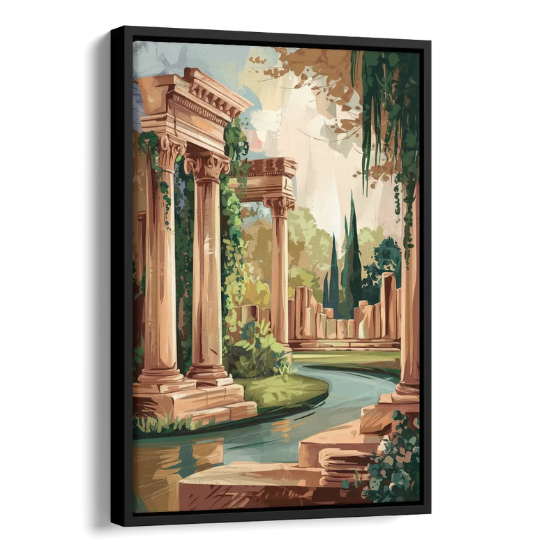 Glendale Artistic Heritage Side - Black Canvas Wall Art