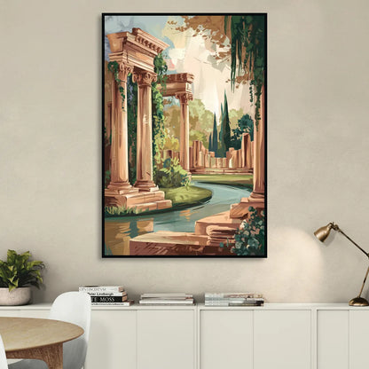Glendale Artistic Heritage Sitting Room - Black Canvas Wall Art