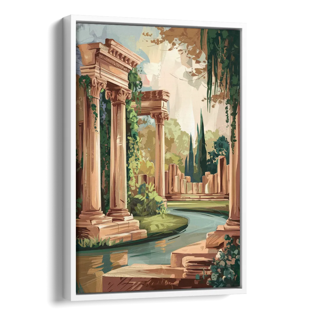 Glendale Artistic Heritage Side - White Canvas Wall Art