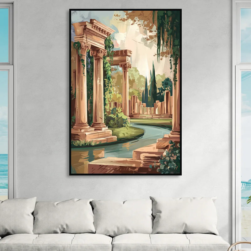 Glendale Artistic Heritage Living Room - Black Canvas Wall Art