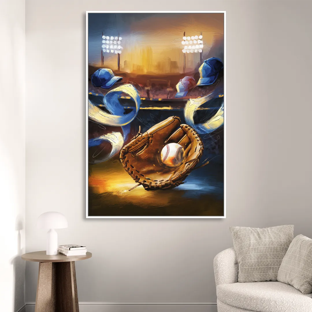 Glendale Brewers Fan Spirit Living Room - White Canvas Wall Art