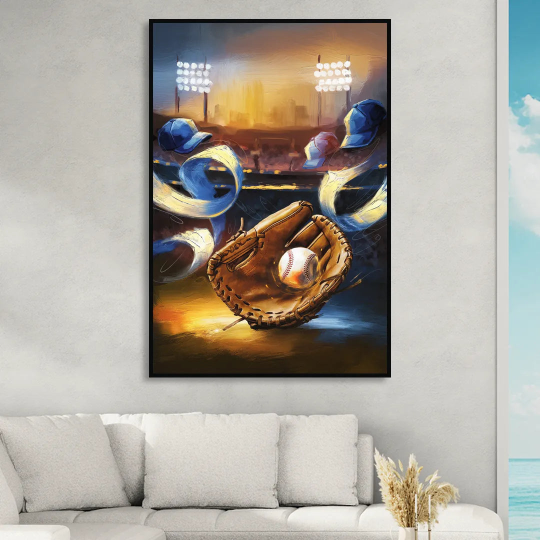 Glendale Brewers Fan Spirit Sitting Room - Black Canvas Wall Art