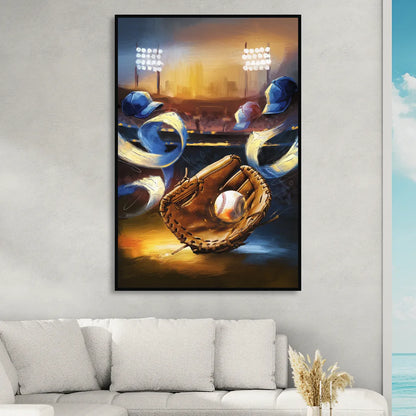 Glendale Brewers Fan Spirit Sitting Room - Black Canvas Wall Art