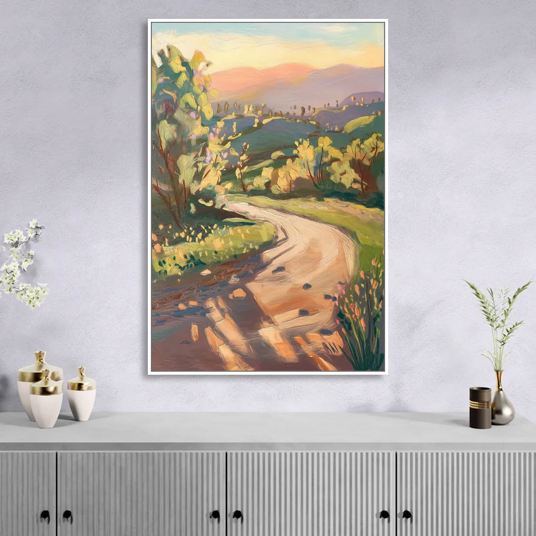 Glendale Nature Trails Living Room - White Canvas Wall Art