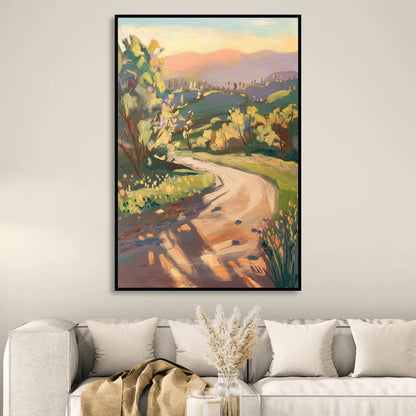 Glendale Nature Trails Living Room - Black Canvas Wall Art