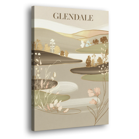 Glendale Rustic Elegance - Canvas Wall Art - Side