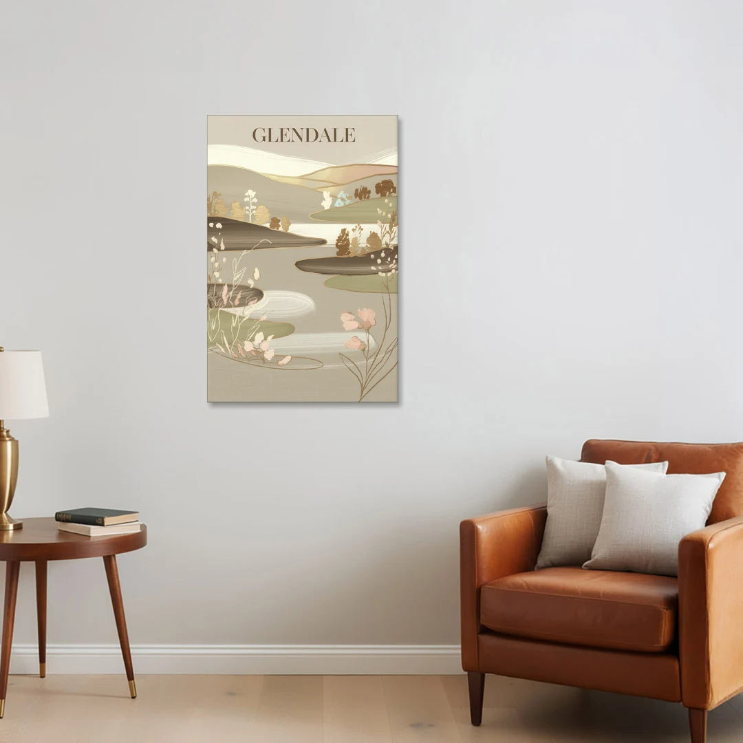 Glendale Rustic Elegance - Canvas Wall Art - Sofa - 24x36