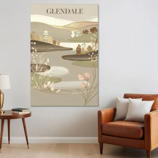Glendale Rustic Elegance - Canvas Wall Art - Sofa - 40x60