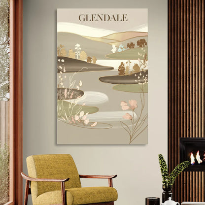 Glendale Rustic Elegance Sitting Room - Canvas Wall Art