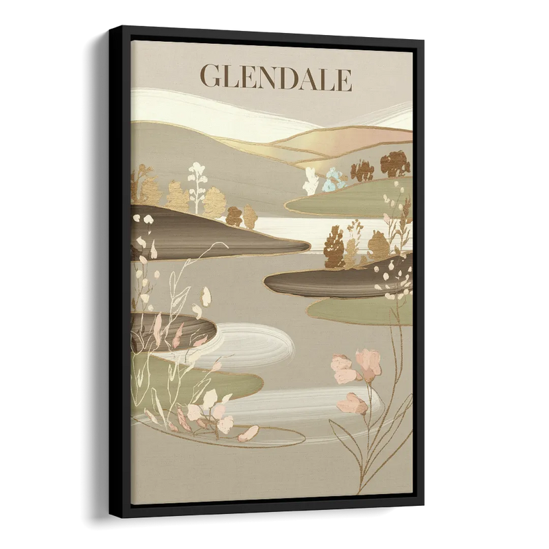 Glendale Rustic Elegance Side - Black Canvas Wall Art