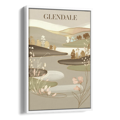 Glendale Rustic Elegance Side - White Canvas Wall Art