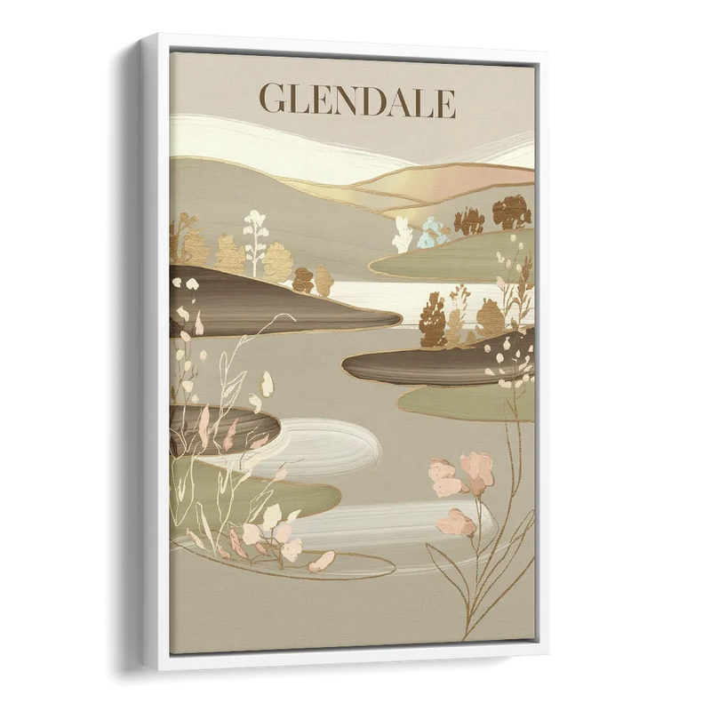 Glendale Rustic Elegance Side - White Canvas Wall Art