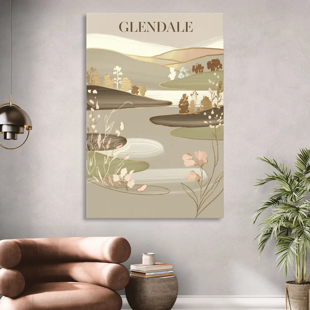 Glendale Rustic Elegance Living Room - Canvas Wall Art
