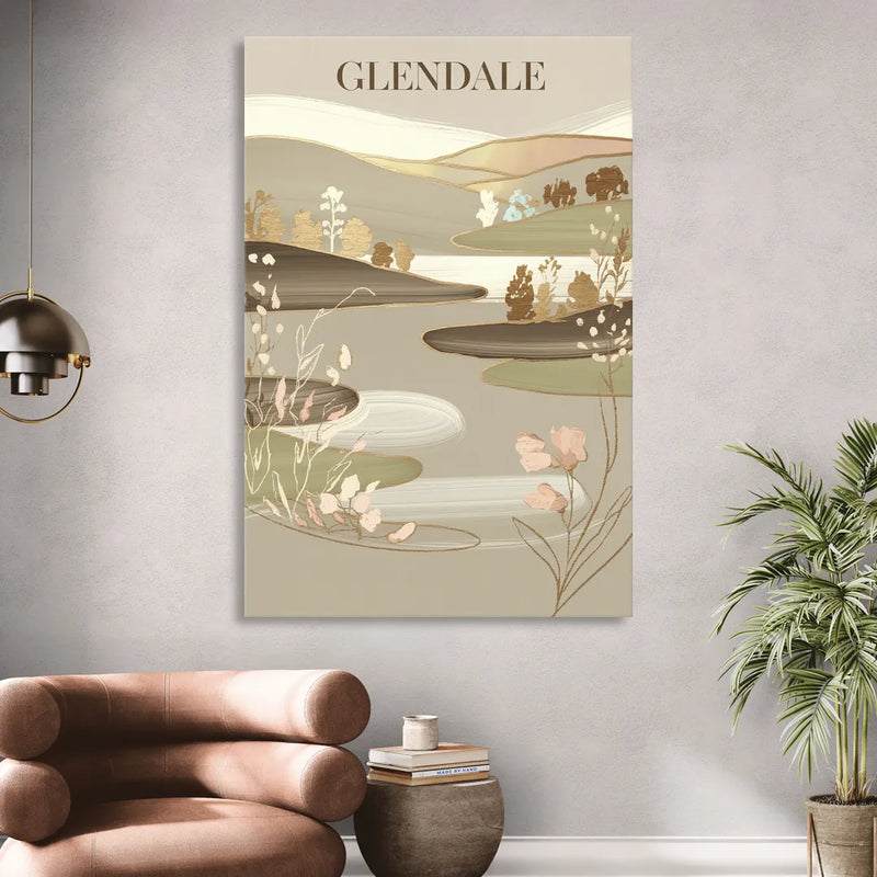 Glendale Rustic Elegance Living Room - Canvas Wall Art