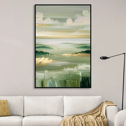 Glendale Scenic Horizons Sitting Room - Black Canvas Wall Art