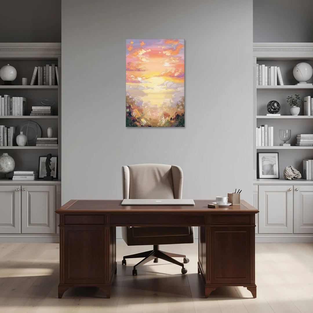 Glendale Sunset Views - Canvas Wall Art - Office - 24x36