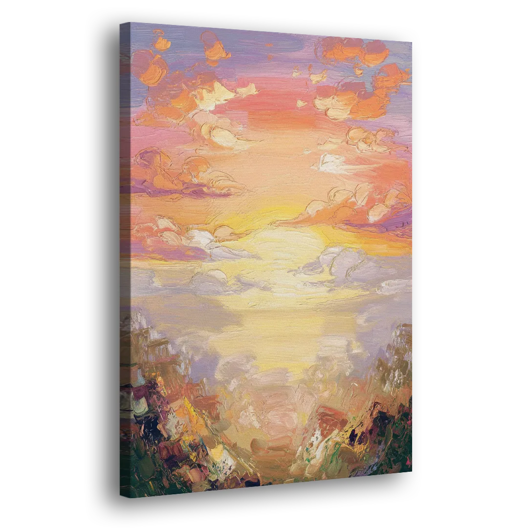 Glendale Sunset Views Side - Canvas Wall Art